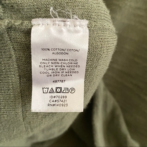 LOFT • Oversized Tie Neck Shirt Tunic - Size M - Picture 7 of 12